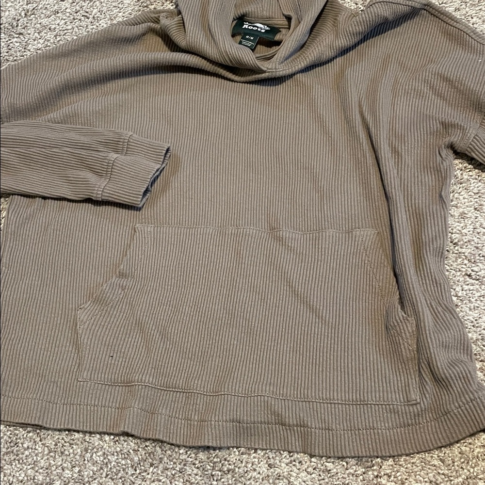 Roots Taupe Ribbed Hoodie and Pants Set - Picture 3 of 4